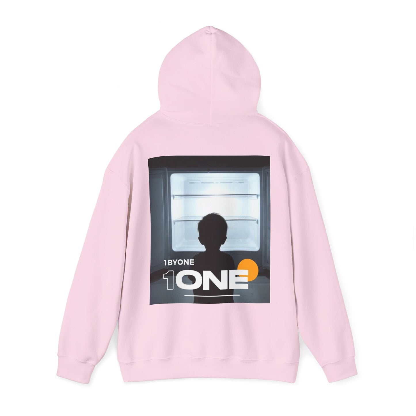 Front & Back Hoodie Boy Staring At Empty Fridge  Thought-Provoking Art, Premium Streetwear, Unique Gift Idea  Designed by 1ByOne