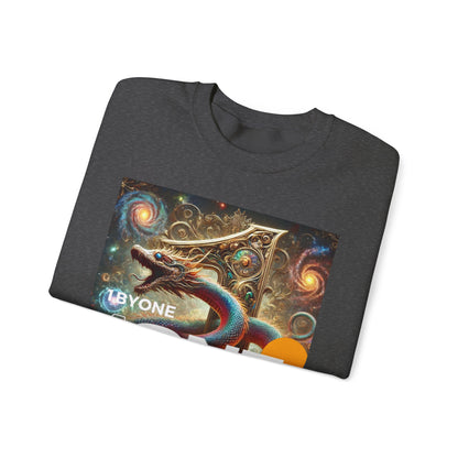 1One Cosmic Snake Design TShirt Bold Spiritual Art