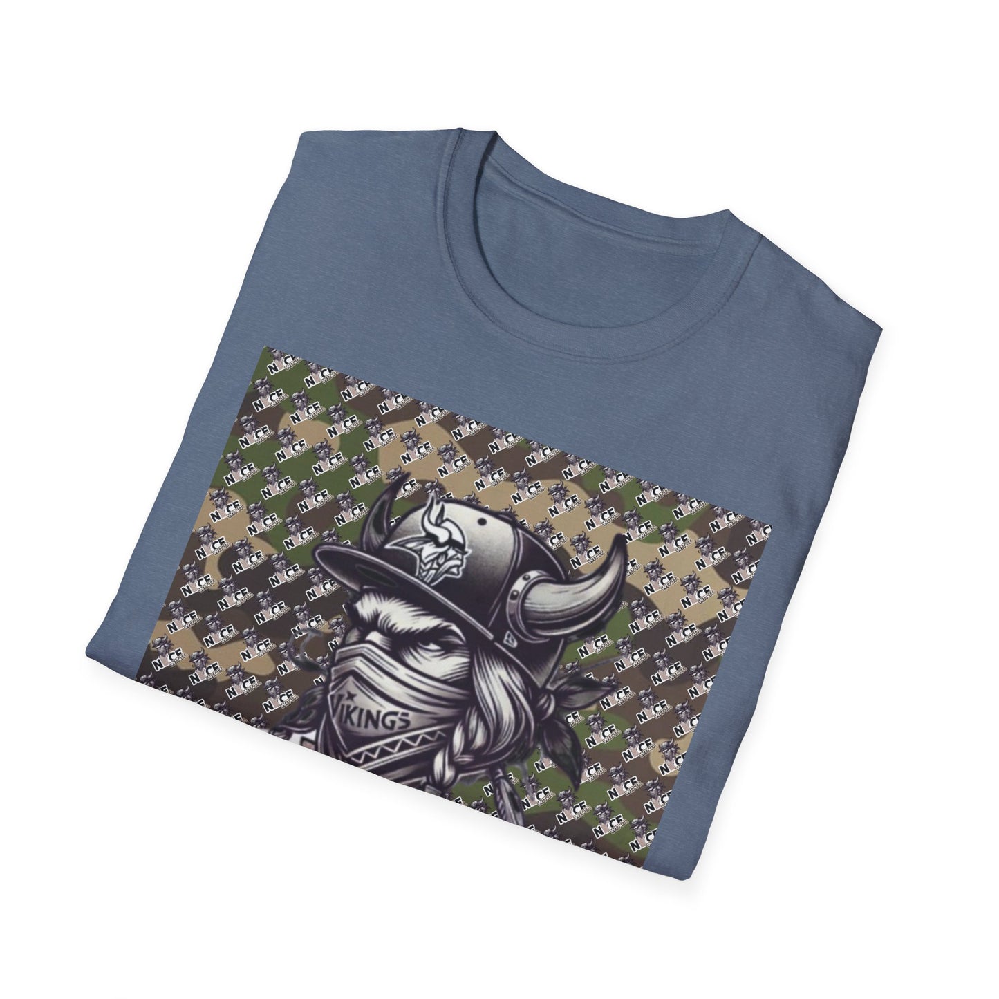 Camo T-Shirt - Trendy Mn Nice Wit It Minnesota Viking Masked Up Design