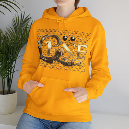 Hooded Sweatshirt - Trendy 1Byone Pattern - Unisex Heavy Blend™