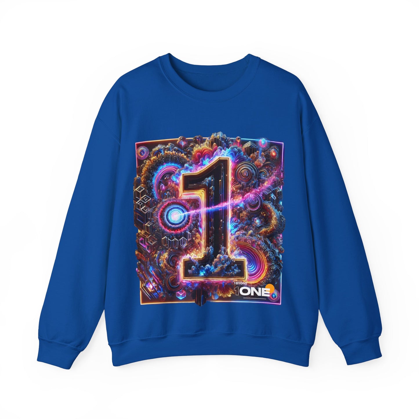 1One 1 By One Graphic Design Sweatshirt  Bold and Artistic Apparel