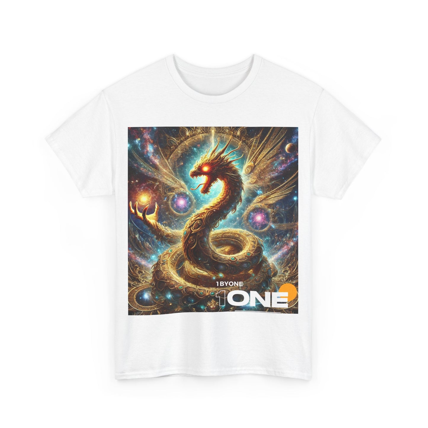 1 By One 1ByOne T Shirt Express Delivery 1-2 Days  Cosmic Dragon T-Shirt – Bold Space Fantasy Design, Premium Graphic Tee for Gamers, Sci-Fi Lovers, & Fantasy Enthusiasts