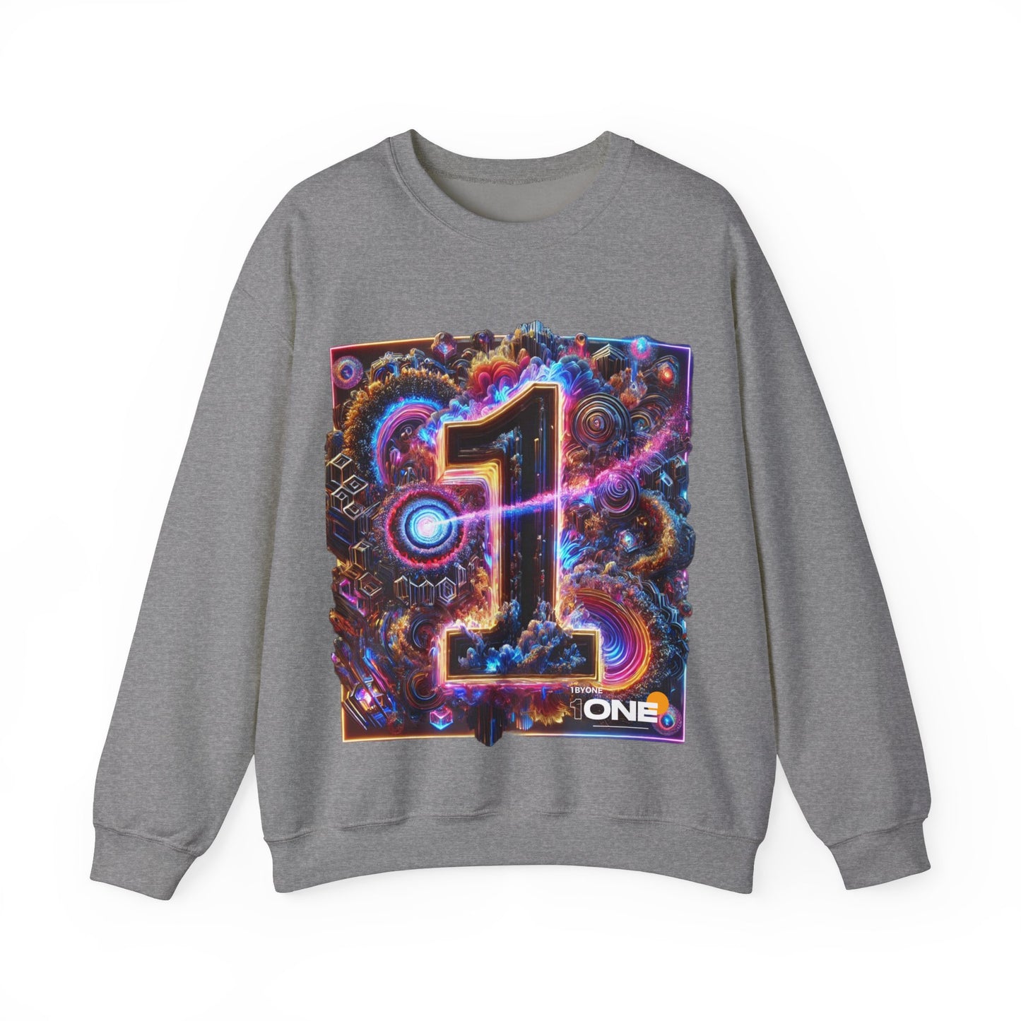 1One 1 By One Graphic Design Sweatshirt  Bold and Artistic Apparel