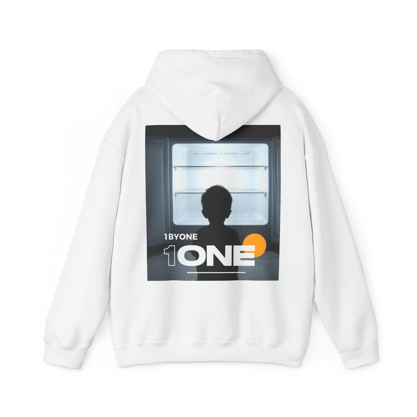 Front & Back Hoodie Boy Staring At Empty Fridge  Thought-Provoking Art, Premium Streetwear, Unique Gift Idea  Designed by 1ByOne