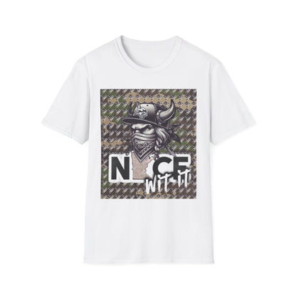 Camo T-Shirt - Trendy Mn Nice Wit It Minnesota Viking Masked Up Design