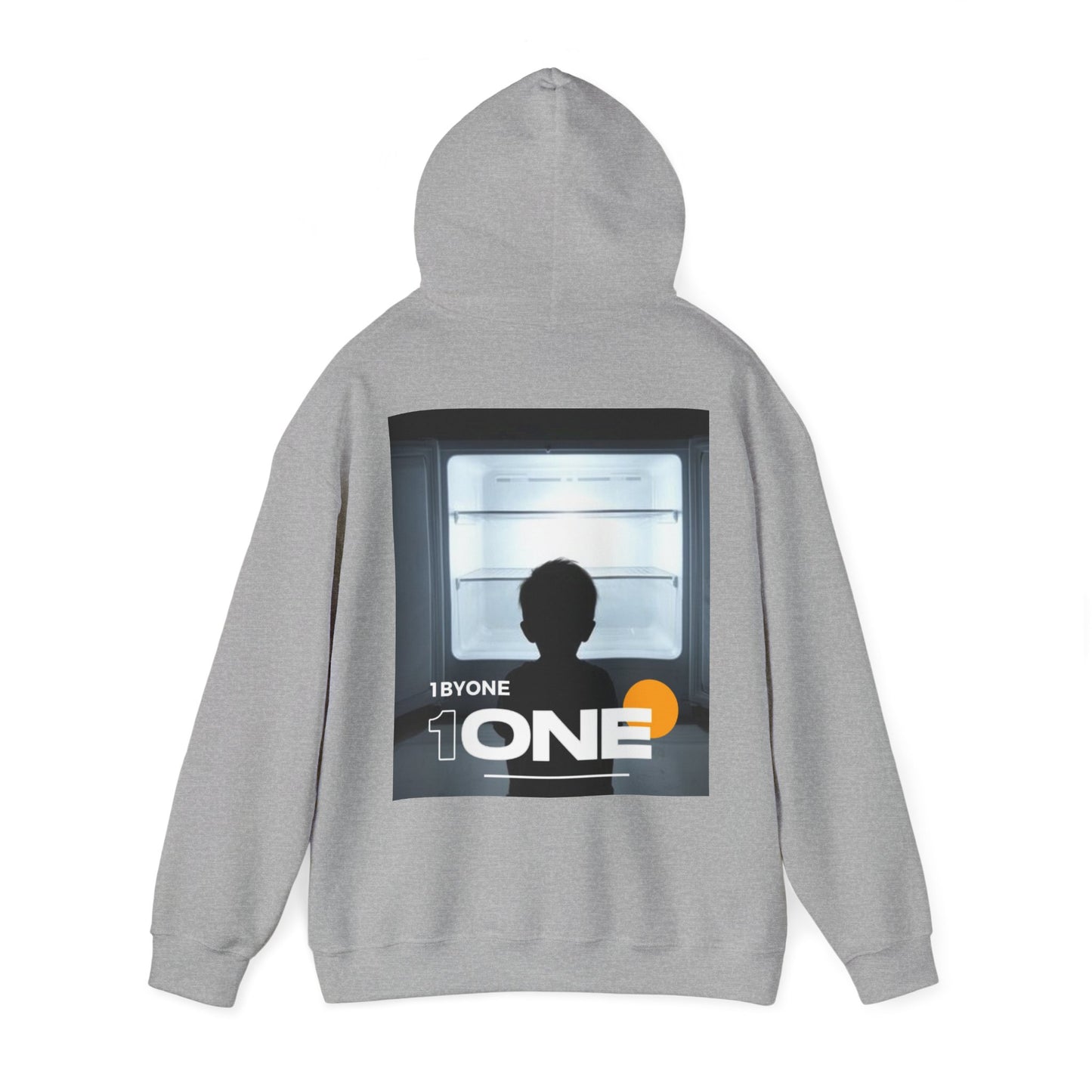 Front & Back Hoodie Boy Staring At Empty Fridge  Thought-Provoking Art, Premium Streetwear, Unique Gift Idea  Designed by 1ByOne