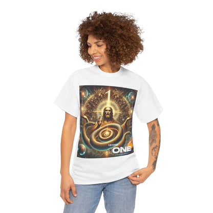 1 By One 1ByOne Delivery 1-2 Days  Cosmic Snake Jesus Design TShirt Bold Spiritual Art Unique Fashion Cosmic Enthusiasts Premium Cotton High Quality Apparel Shop Online”