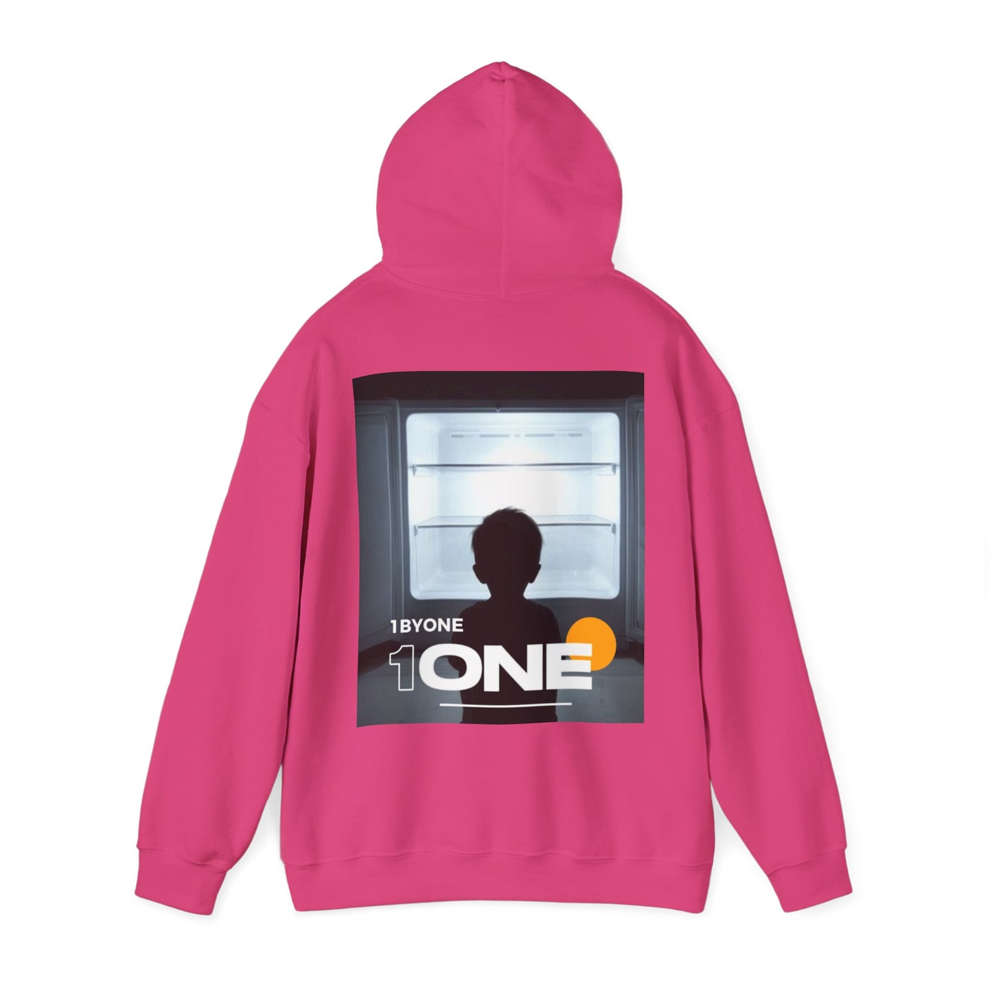 Front & Back Hoodie Boy Staring At Empty Fridge  Thought-Provoking Art, Premium Streetwear, Unique Gift Idea  Designed by 1ByOne