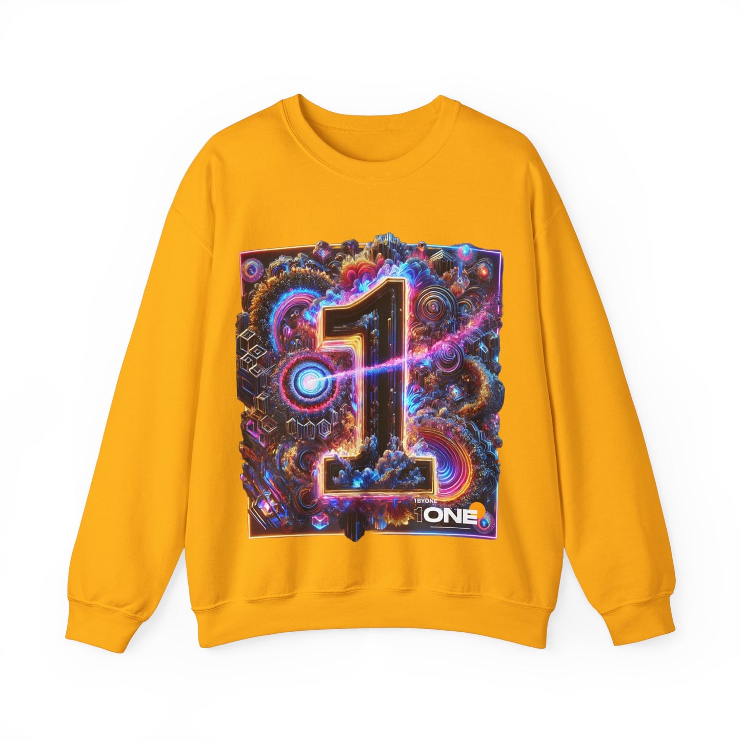 1One 1 By One Graphic Design Sweatshirt  Bold and Artistic Apparel