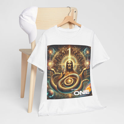 1 By One 1ByOne Delivery 1-2 Days  Cosmic Snake Jesus Design TShirt Bold Spiritual Art Unique Fashion Cosmic Enthusiasts Premium Cotton High Quality Apparel Shop Online”