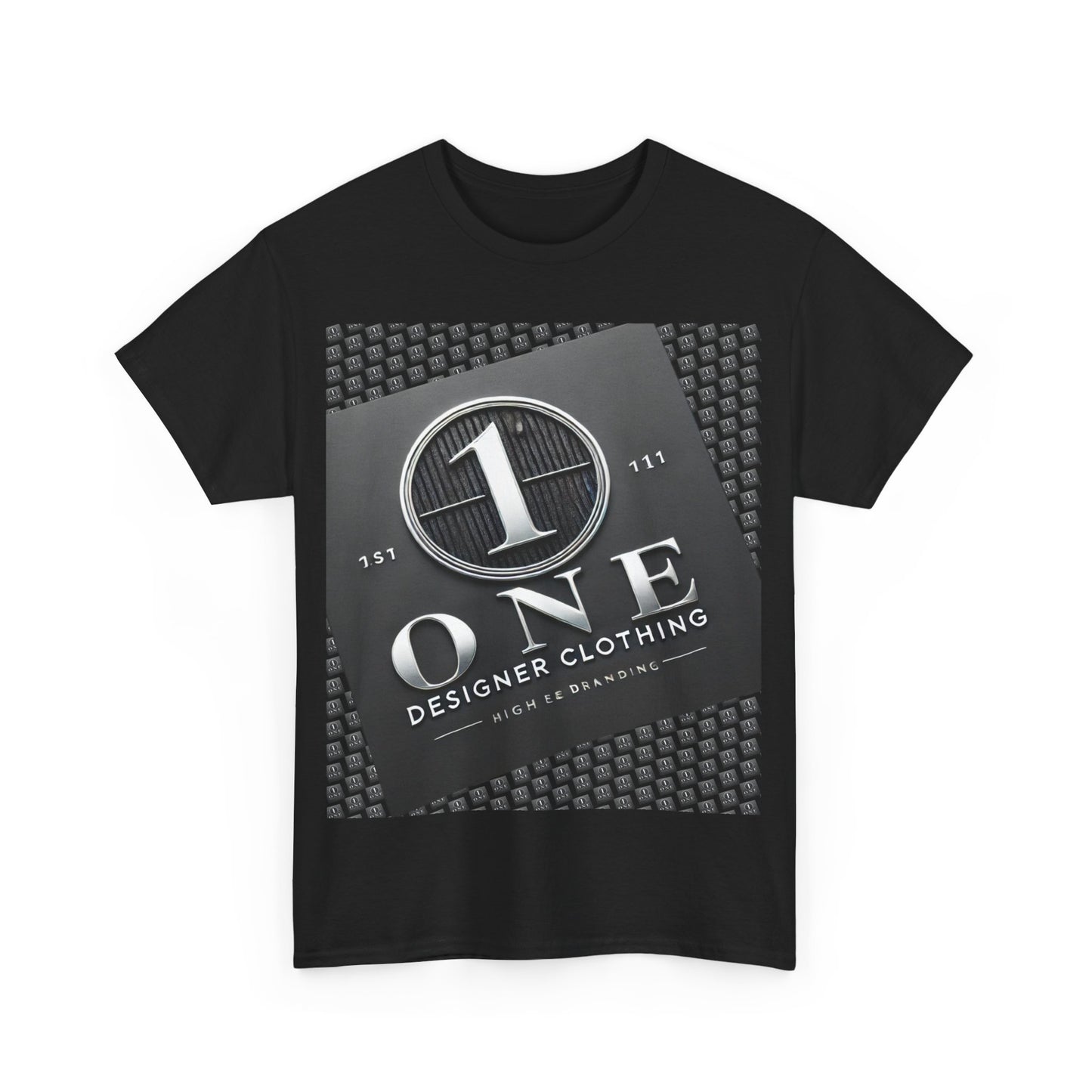 “ONE Designer Clothing Premium Graphic T-Shirt – Luxury Streetwear with Bold Front & Intricate Back Design for a Timeless Statement Look.”