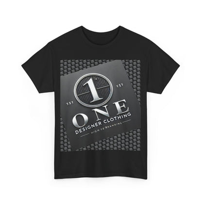 “ONE Designer Clothing Premium Graphic T-Shirt – Luxury Streetwear with Bold Front & Intricate Back Design for a Timeless Statement Look.”