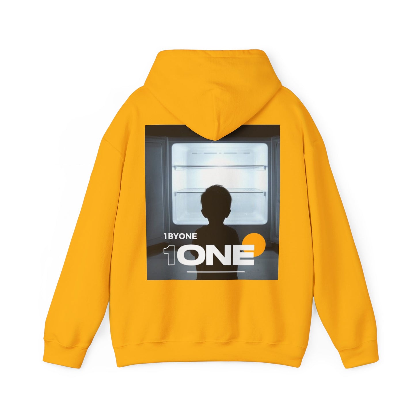 Front & Back Hoodie Boy Staring At Empty Fridge  Thought-Provoking Art, Premium Streetwear, Unique Gift Idea  Designed by 1ByOne