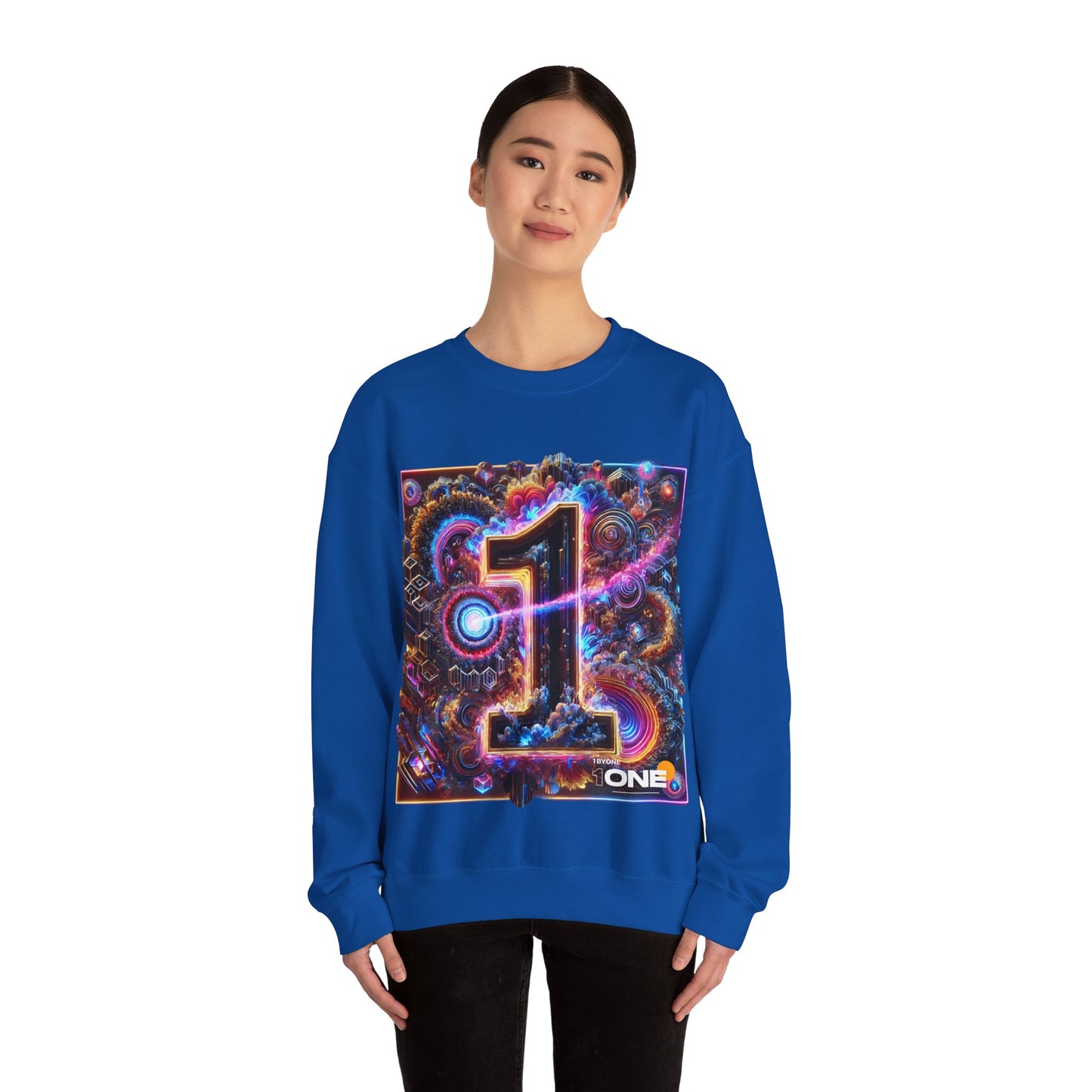 1One 1 By One Graphic Design Sweatshirt  Bold and Artistic Apparel