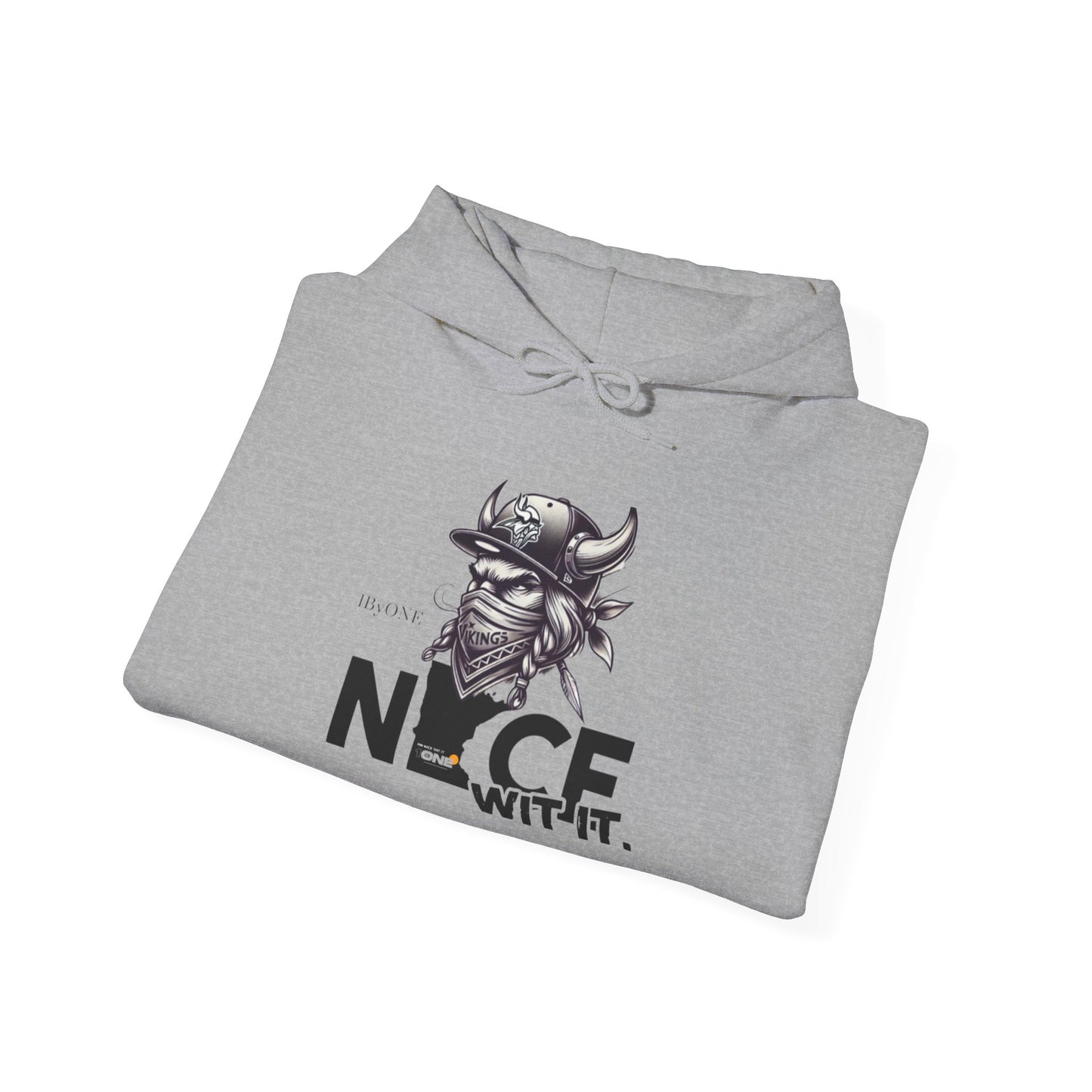 Hooded Sweatshirt Minnesota Vikings Masked Up Design