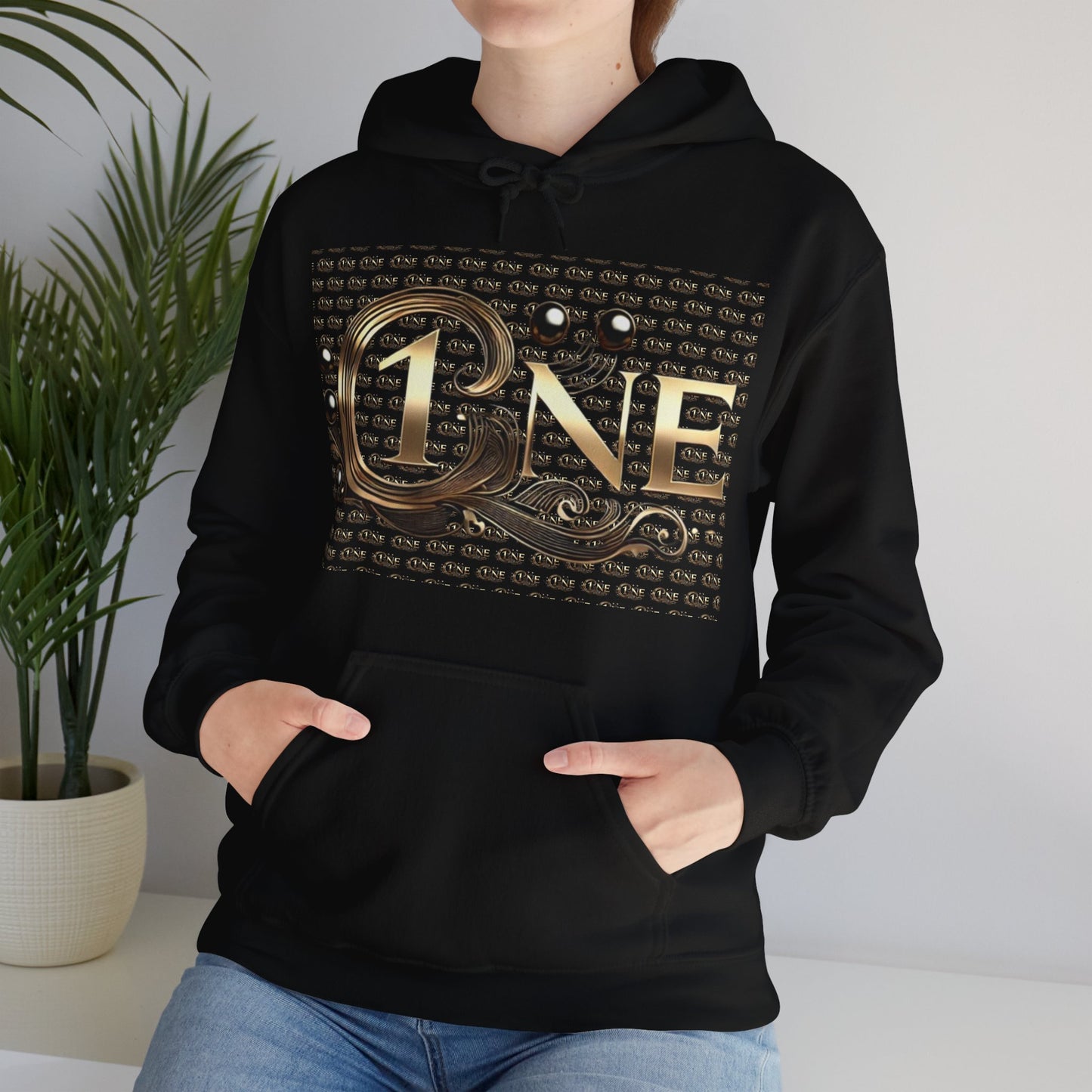 Hooded Sweatshirt - Trendy 1Byone Pattern - Unisex Heavy Blend™