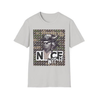 Camo T-Shirt - Trendy Mn Nice Wit It Minnesota Viking Masked Up Design