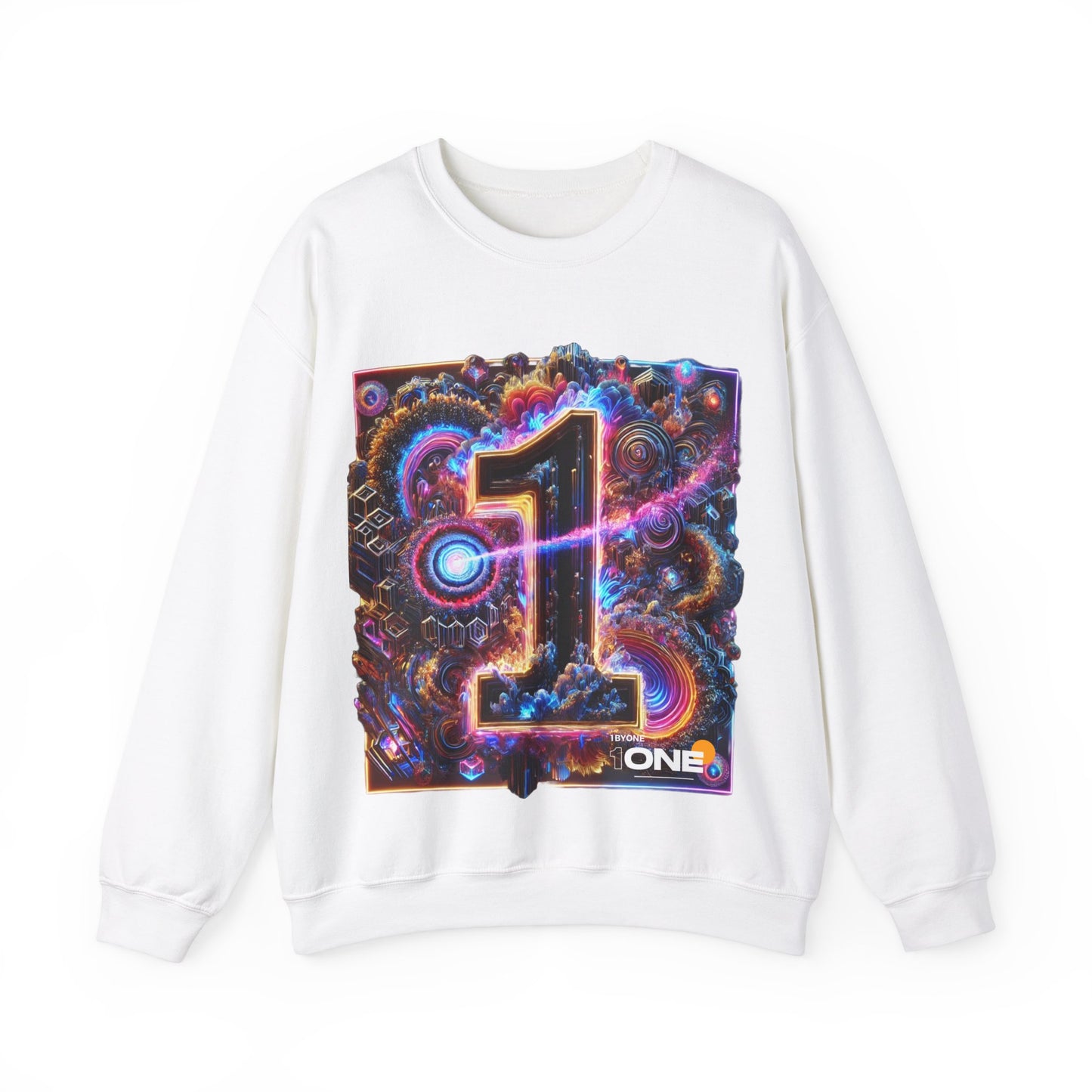 1One 1 By One Graphic Design Sweatshirt  Bold and Artistic Apparel