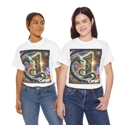 1ByOne Cosmic Dragon T-Shirt – Bold Space Fantasy Design, Premium Graphic Tee for Gamers, Sci-Fi Lovers, & Fantasy Enthusiast 1 By One 1ByOne T Shirt Express Delivery 1-2 Days