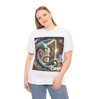 1ByOne Cosmic Dragon T-Shirt – Bold Space Fantasy Design, Premium Graphic Tee for Gamers, Sci-Fi Lovers, & Fantasy Enthusiast 1 By One 1ByOne T Shirt Express Delivery 1-2 Days