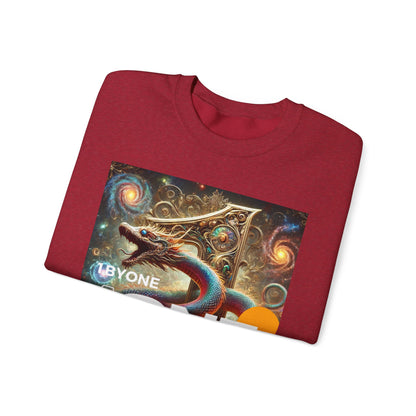 1One Cosmic Snake Design TShirt Bold Spiritual Art