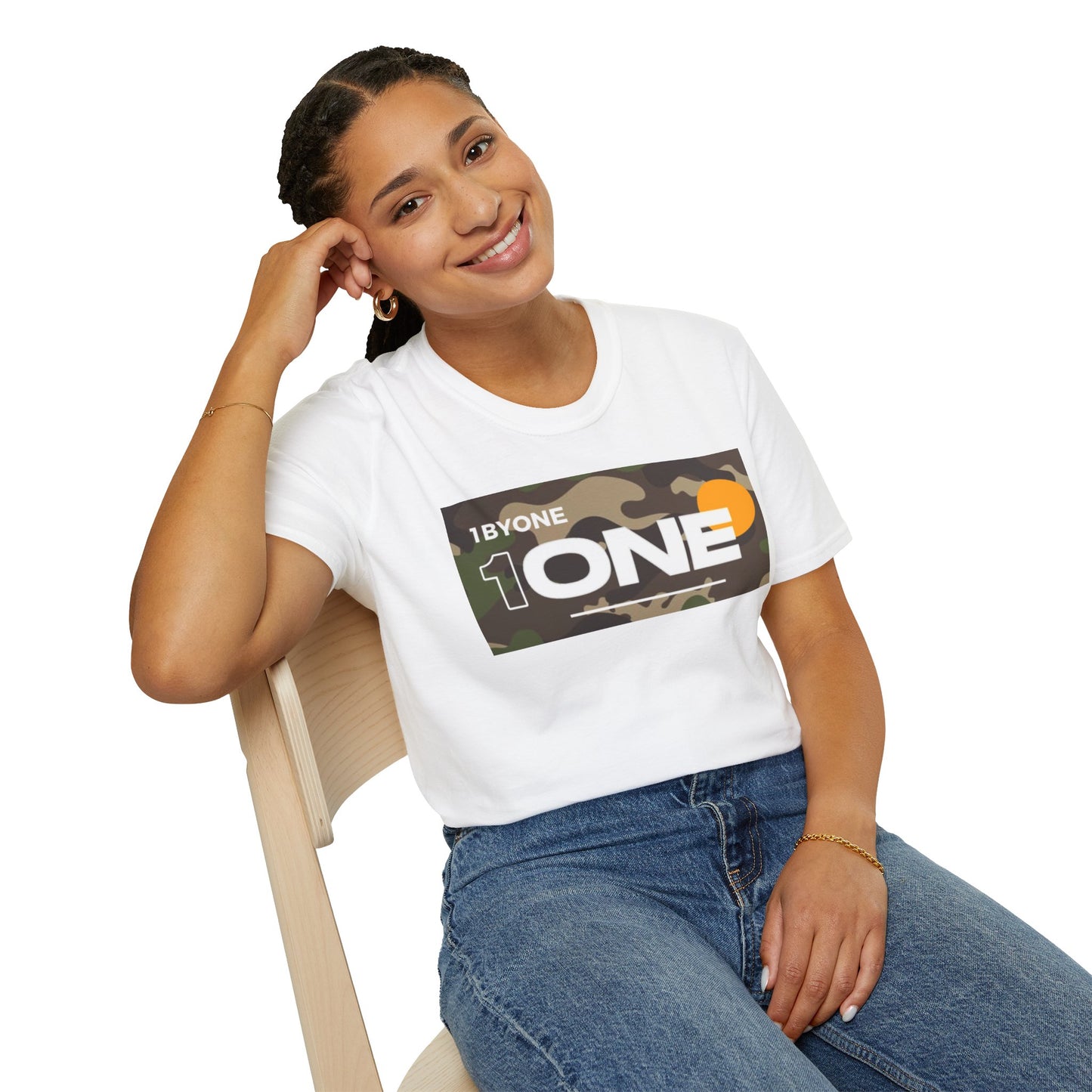 Camo-Inspired “1One 1BYONE” T-Shirt