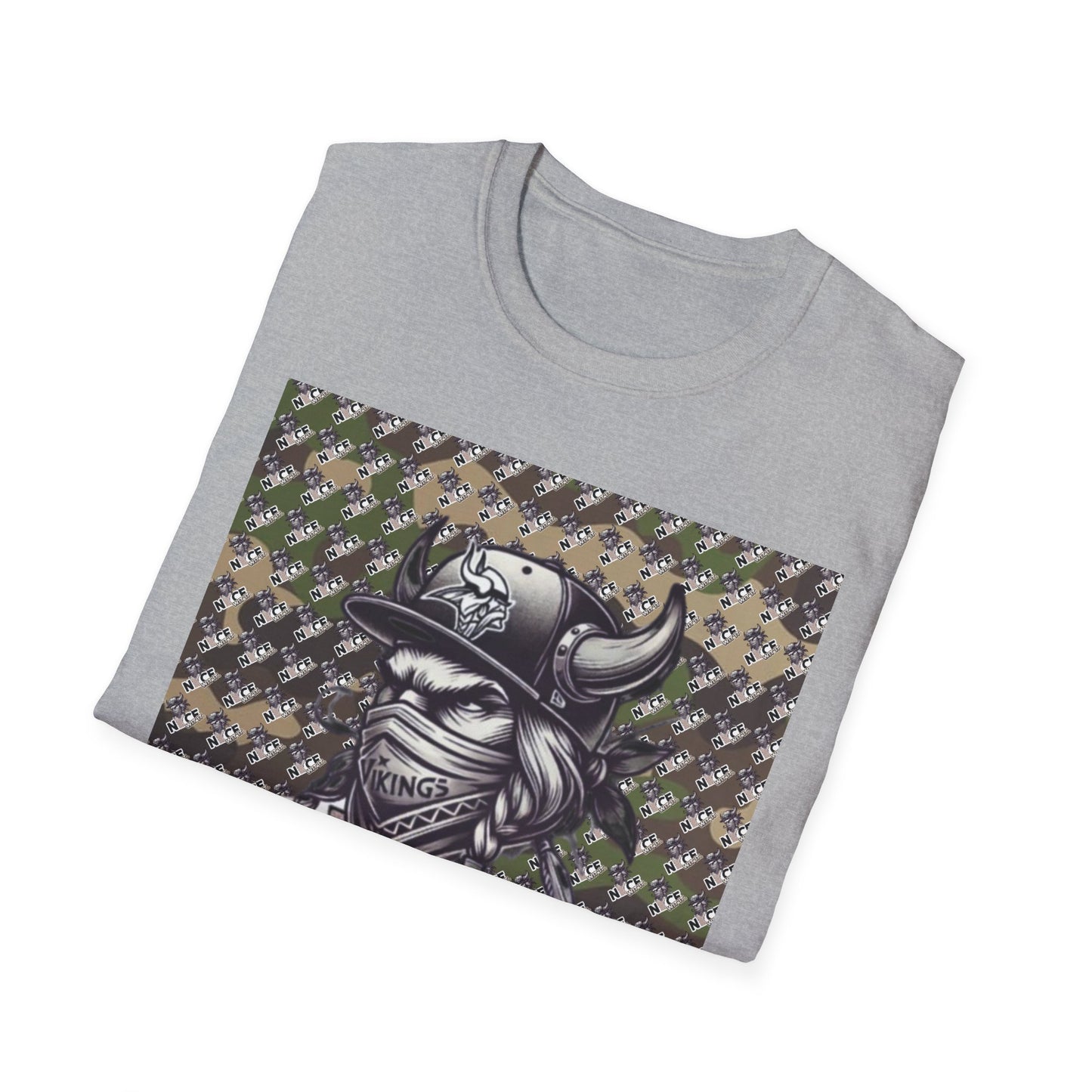 Camo T-Shirt - Trendy Mn Nice Wit It Minnesota Viking Masked Up Design