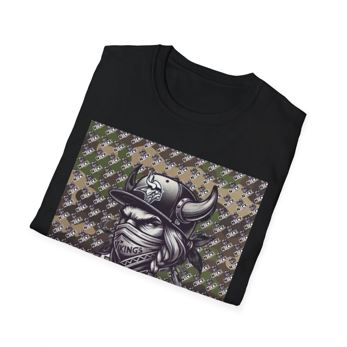 Camo T-Shirt - Trendy Mn Nice Wit It Minnesota Viking Masked Up Design