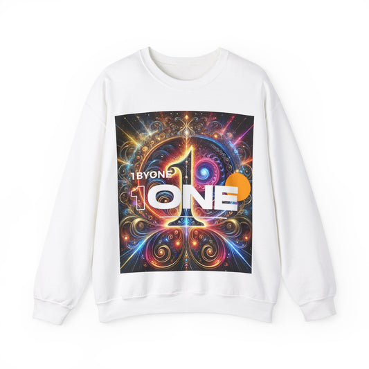 1ONE 1 By One Artistic Crewneck Sweatshirt