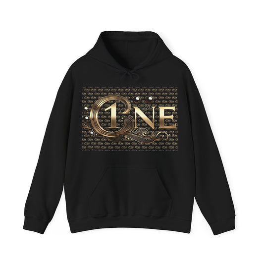 Hooded Sweatshirt - Trendy 1Byone Pattern - Unisex Heavy Blend™