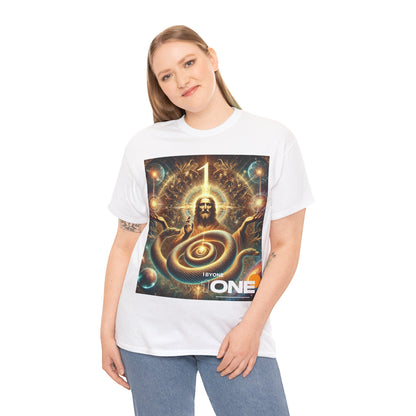 1 By One 1ByOne Delivery 1-2 Days  Cosmic Snake Jesus Design TShirt Bold Spiritual Art Unique Fashion Cosmic Enthusiasts Premium Cotton High Quality Apparel Shop Online”