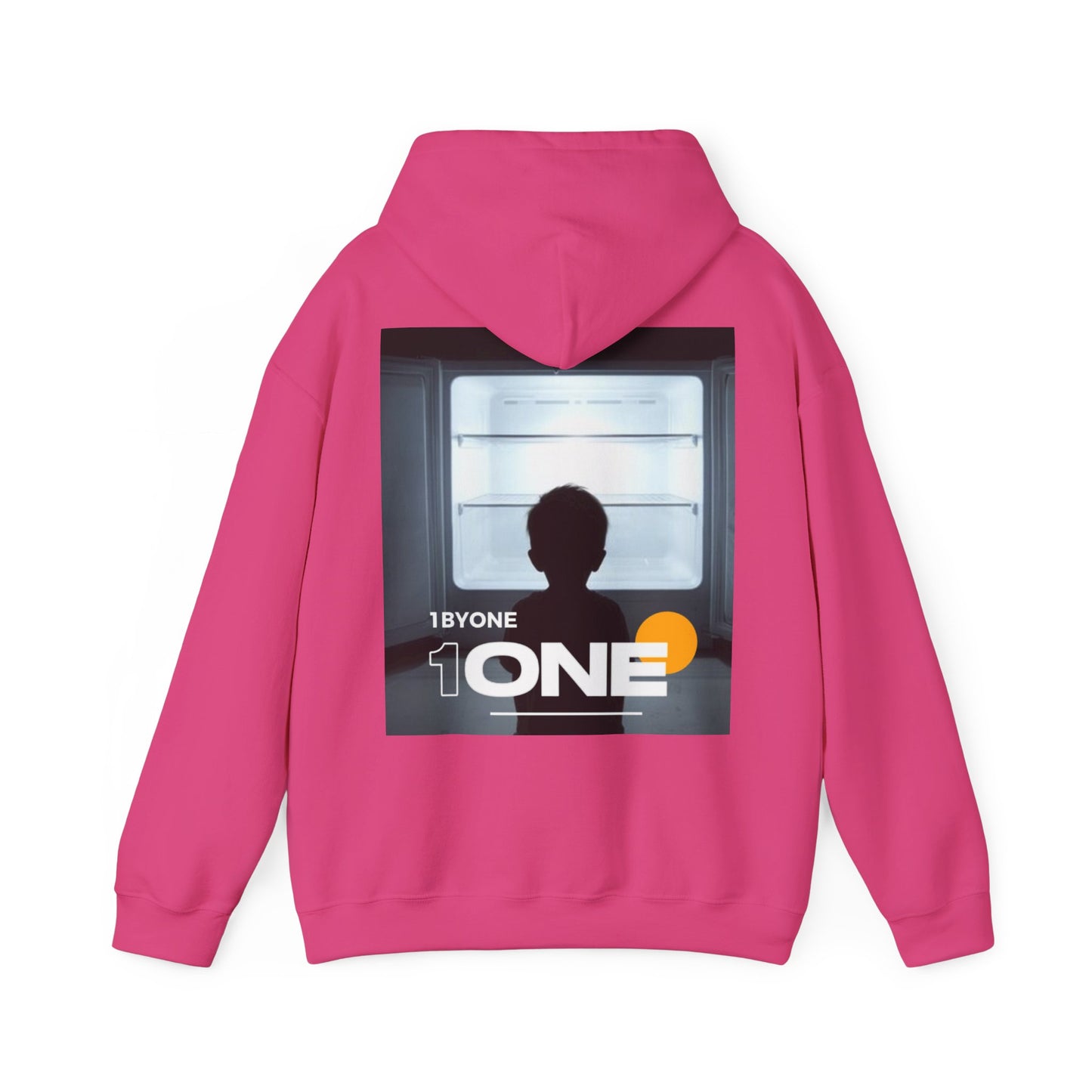 Front & Back Hoodie Boy Staring At Empty Fridge  Thought-Provoking Art, Premium Streetwear, Unique Gift Idea  Designed by 1ByOne