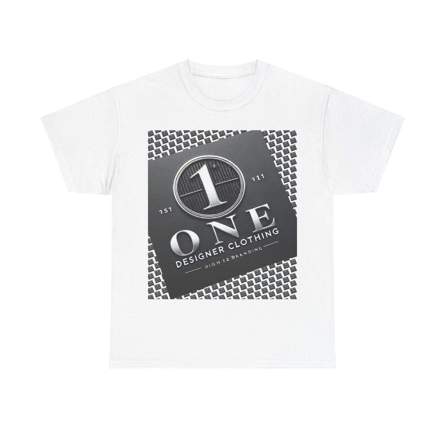 “ONE Designer Clothing Premium Graphic T-Shirt – Luxury Streetwear with Bold Front & Intricate Back Design for a Timeless Statement Look.”