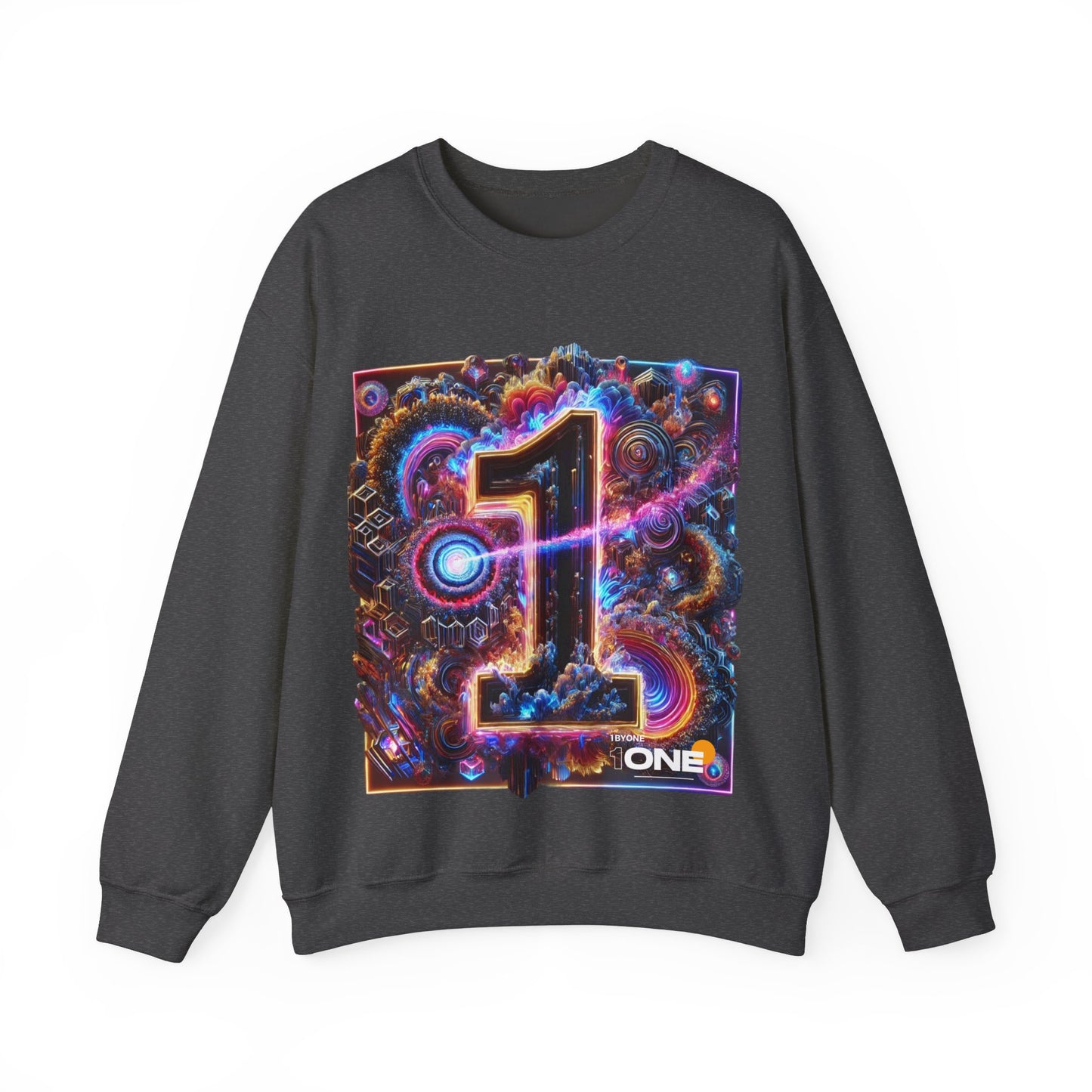 1One 1 By One Graphic Design Sweatshirt  Bold and Artistic Apparel