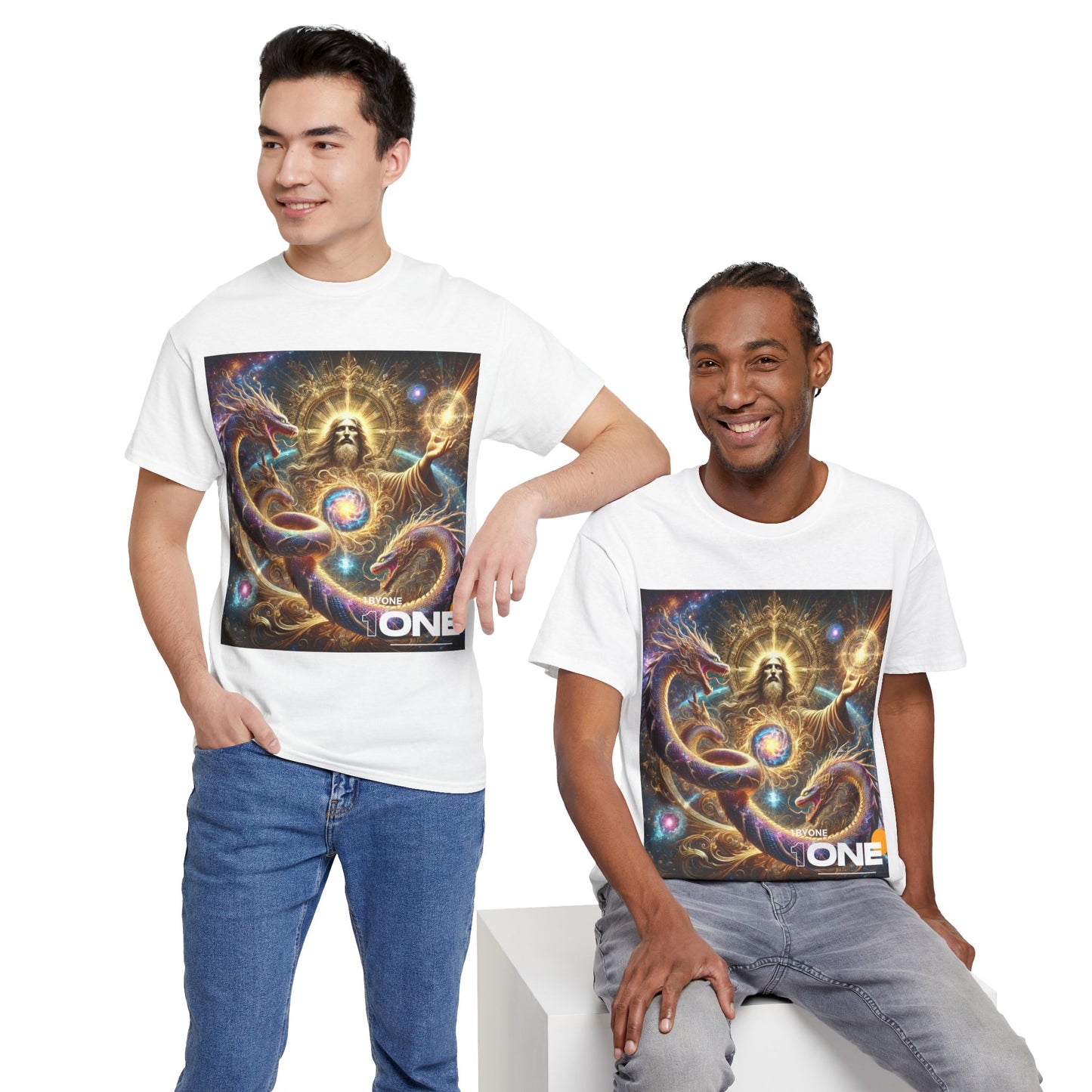 1One T Shirt “Cosmic Snake Jesus Design TShirt Bold Spiritual Art Unique Fashion Cosmic Enthusiasts Premium Cotton High Quality Apparel Shop Online”