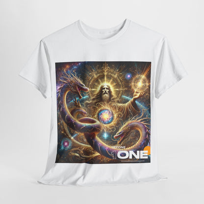 1One T Shirt “Cosmic Snake Jesus Design TShirt Bold Spiritual Art Unique Fashion Cosmic Enthusiasts Premium Cotton High Quality Apparel Shop Online”