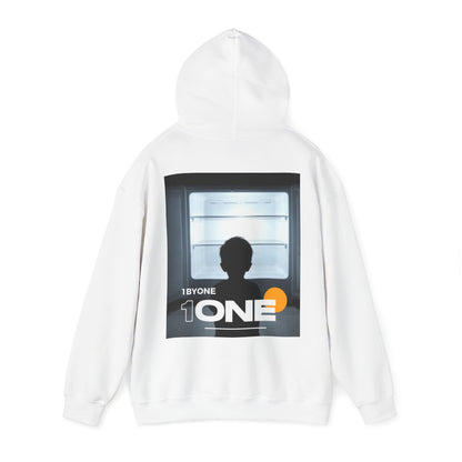 Front & Back Hoodie Boy Staring At Empty Fridge  Thought-Provoking Art, Premium Streetwear, Unique Gift Idea  Designed by 1ByOne