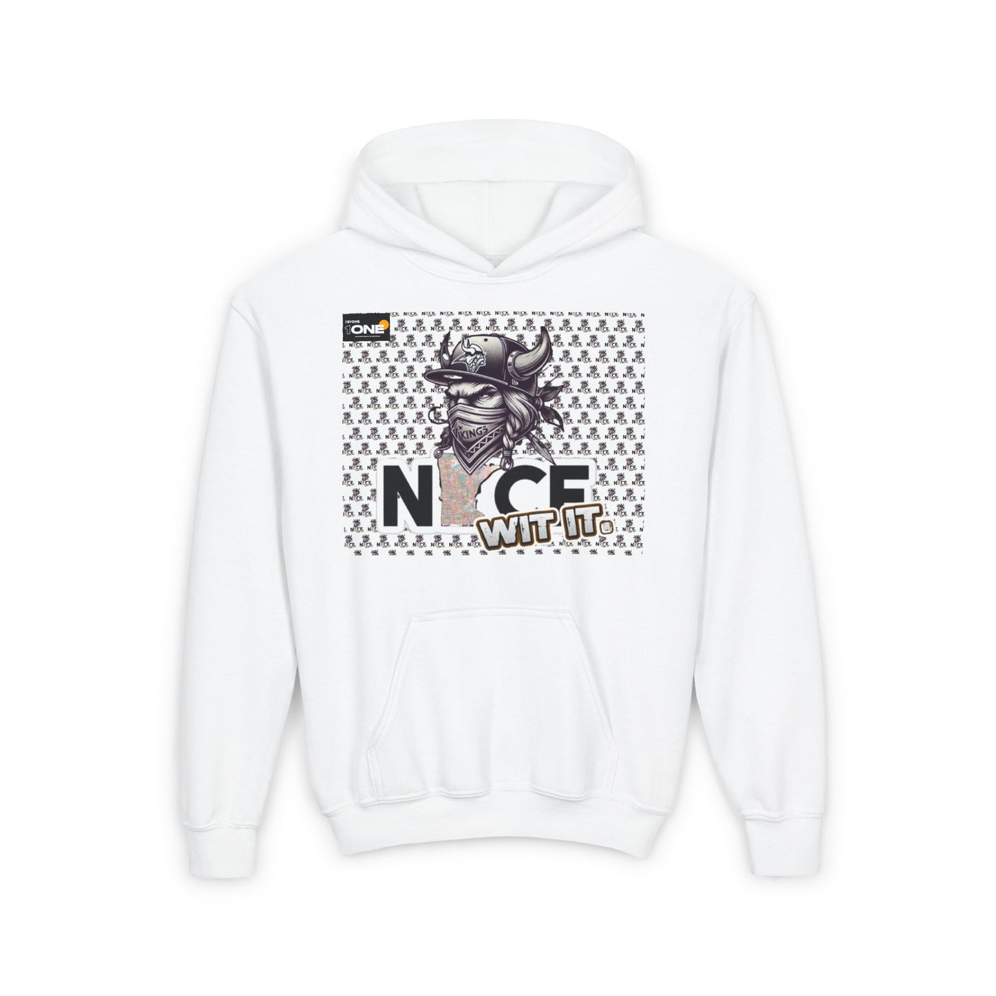 Mn Nice Wit It BandandYouth Heavy Blend Hooded Sweatshirt