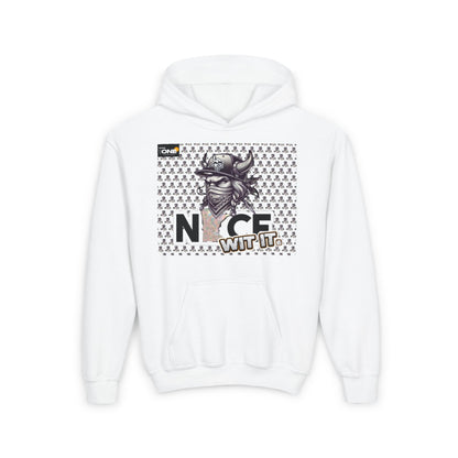 Mn Nice Wit It BandandYouth Heavy Blend Hooded Sweatshirt