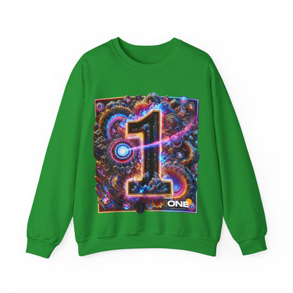 1One 1 By One Graphic Design Sweatshirt  Bold and Artistic Apparel