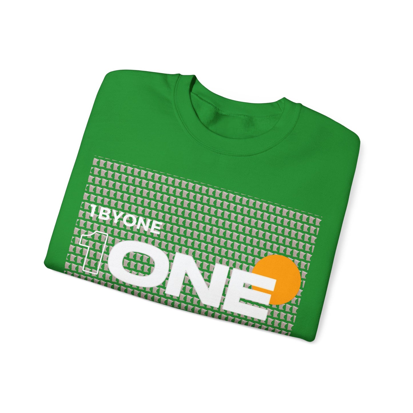 1One 1 By One Minnesota Map Sweatshirt Retro State Pride Design, Premium Streetwear Unique Gift Idea for Travelers and Locals