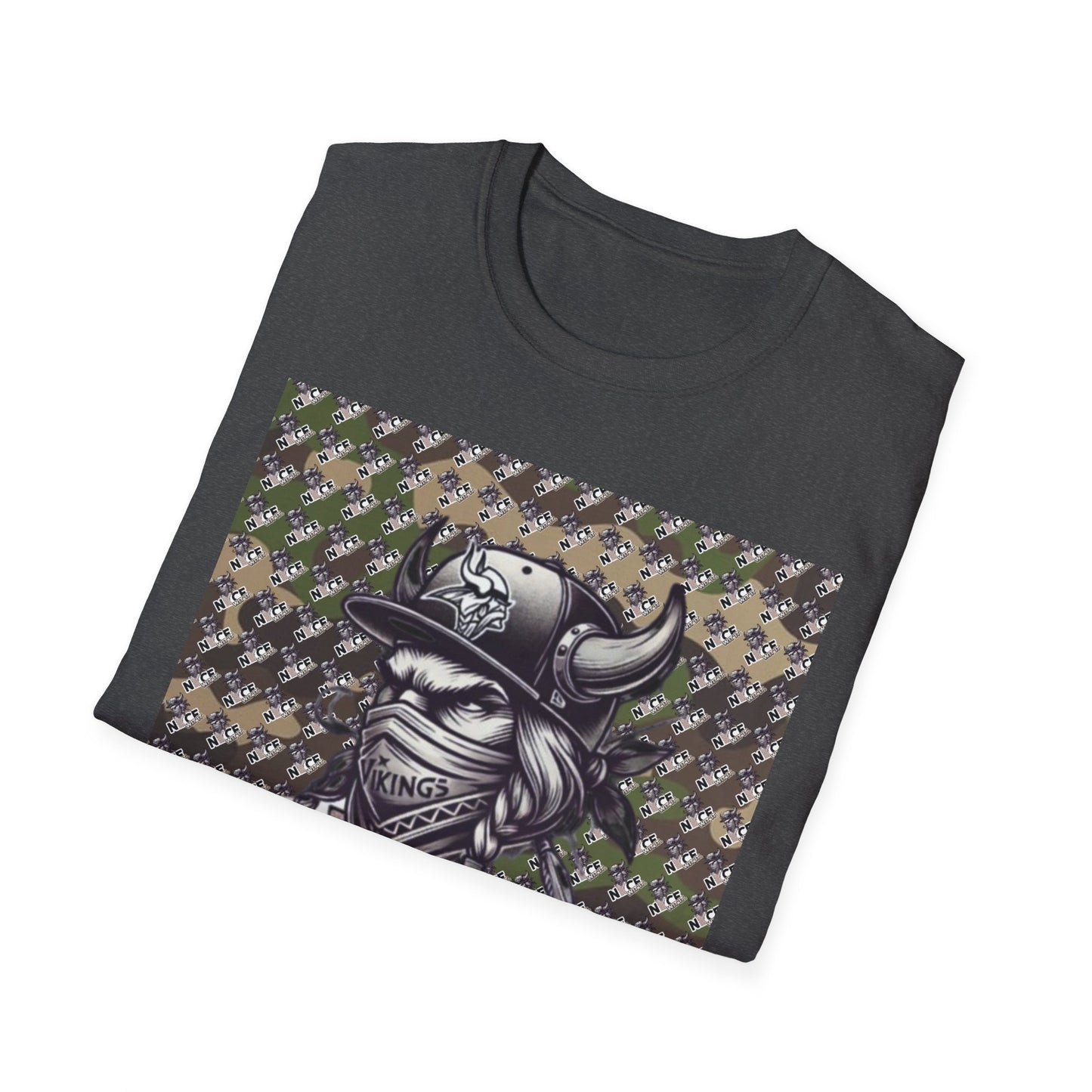 Camo T-Shirt - Trendy Mn Nice Wit It Minnesota Viking Masked Up Design