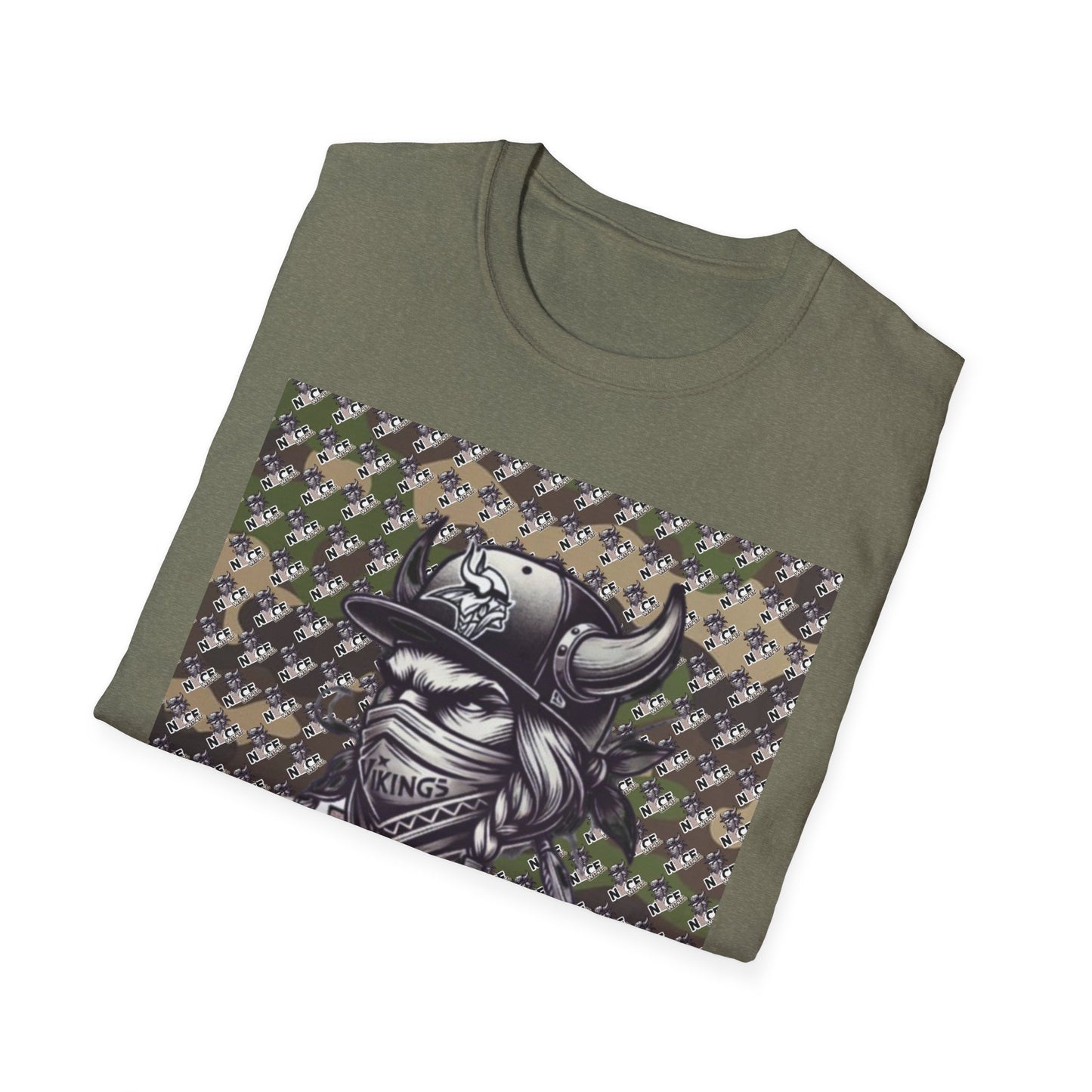 Camo T-Shirt - Trendy Mn Nice Wit It Minnesota Viking Masked Up Design