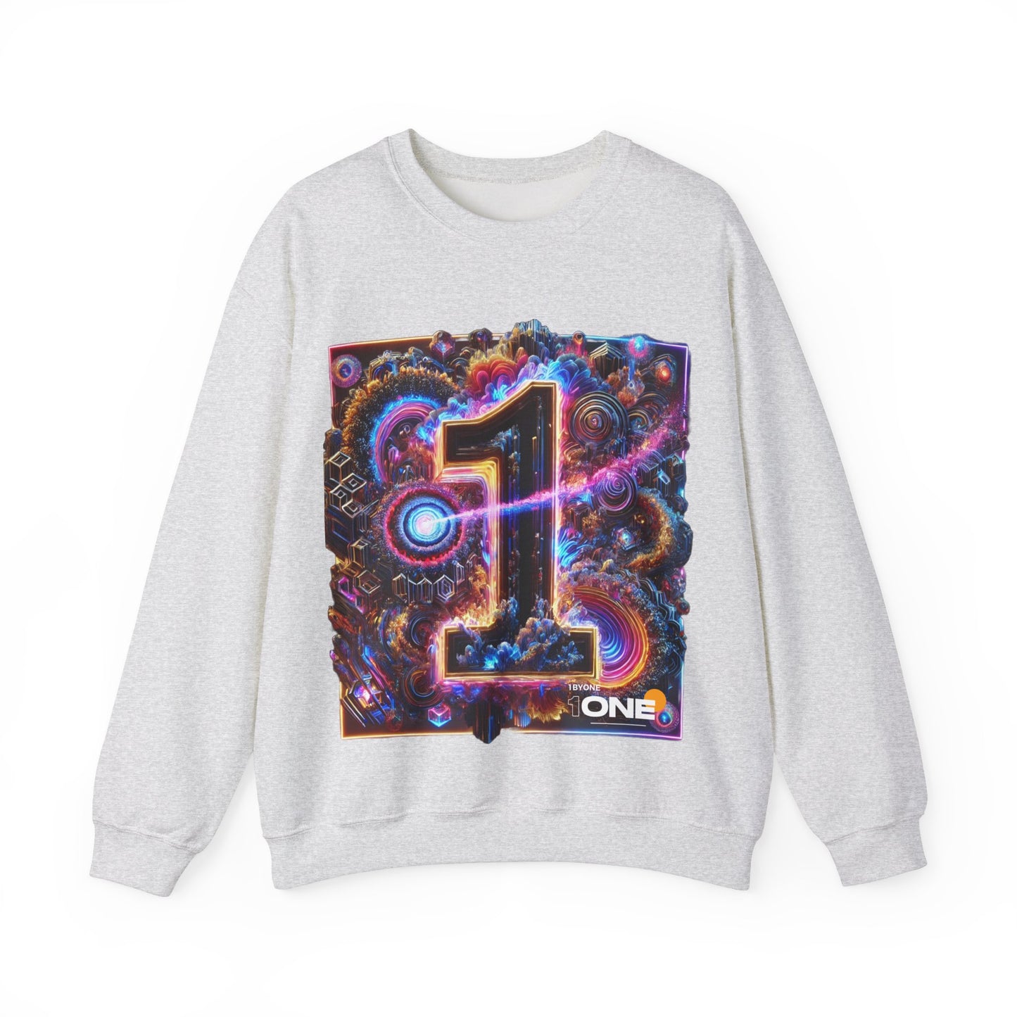 1One 1 By One Graphic Design Sweatshirt  Bold and Artistic Apparel